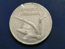 moneta 10 lire 1955 usata in