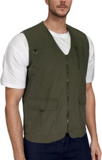 Gilet Da Pesca Da Uomo Casual