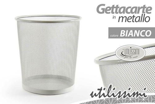 Cestino gettacarte metallo - cestino,