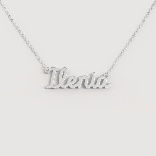 Collana nome donna acciaio - collana,