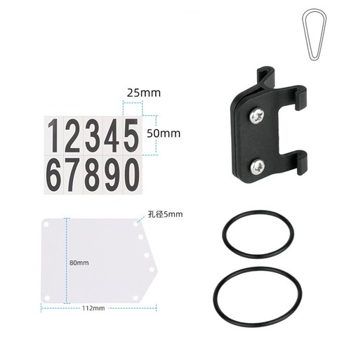 Supporto targa bici