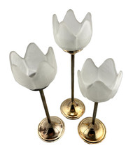 Portacandele vintage vetro