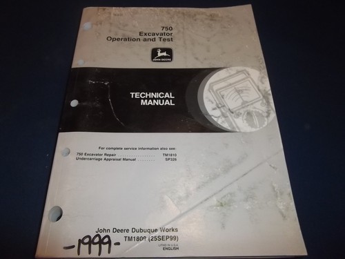 John deere 750 - 750, escavatore