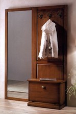 INGRESSO PARETE IN LEGNO NOCE