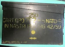 Cassetta porta munizioni esercito italiano anno 1967 Numerosi Accessori In Foto