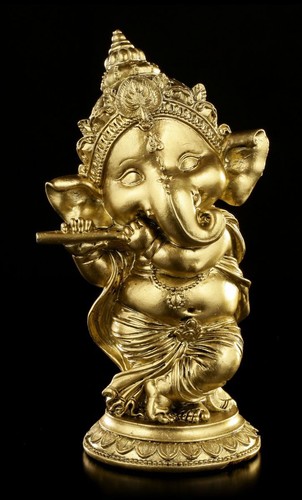 Ganesha figura con flauto - ganesha,