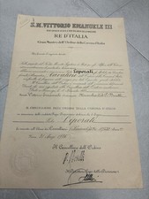 Diploma Ordine Della Corona