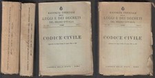 LH- RACCOLTA LEGGI E DECRETI REGNO D'ITALIA 1bis CODICE CIVILE 1/2 - 1942- XFS11