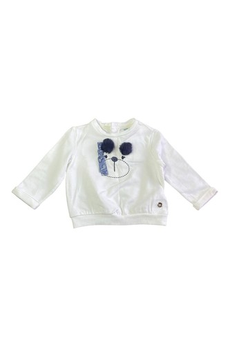 Maglione bianco bimba