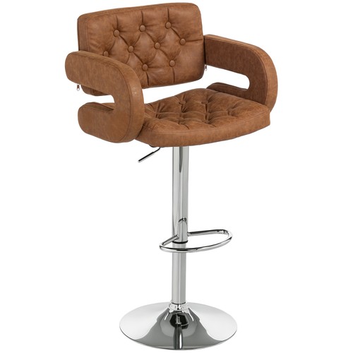 Homcom sgabello bar - homcom, con
