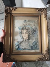 Dipinto Ritratto Donna XIX