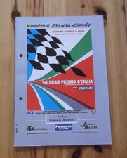 Programma Gran Premio d'Italia