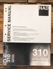 Manuale di servizio amplificatore NAD modello 310 *originale*