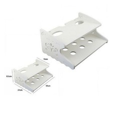 MENSOLA IN LEGNO BIANCO 34X24X8.5CM ARREDO CASA CAMERETTA 2 RIPIANI 70206 PARETE