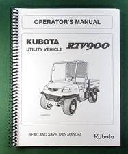 Kubota RTV-900 Operator's