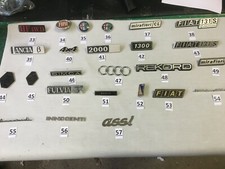 serie scritte e loghi auto D'epoca usate € 15,00 al pezzo