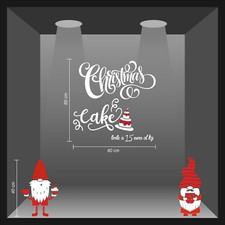 vetrofanie natalizie vetrine bar torte cakes dolci di natale pasticceria b0928