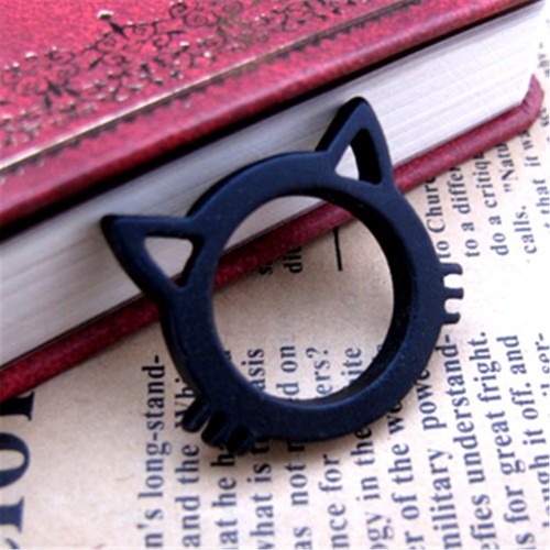 Anello gattino gatto nero