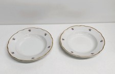 RICHARD GINORI vintage 1960s porcellana Coppia piatti collezione 161 bordo oro