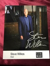 Autografo STEVE WILKOS-Host-Jerry Springer Show-foto ufficiale firmata a mano-10x8"!