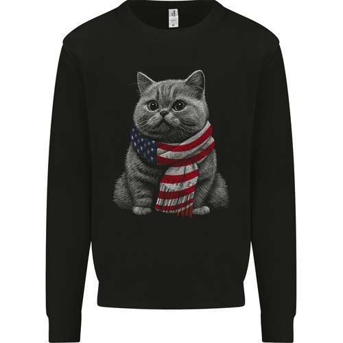 Gatto usa sciarpa - gatto, in