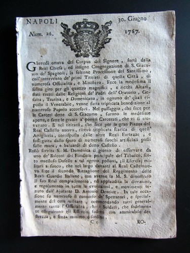 Giornale originale storico