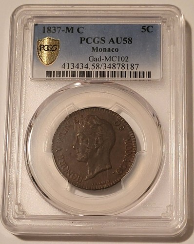 Monaco 1837 5 centesimi - 5,