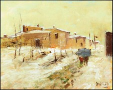 Dipinto Olio Paesaggio Toscano