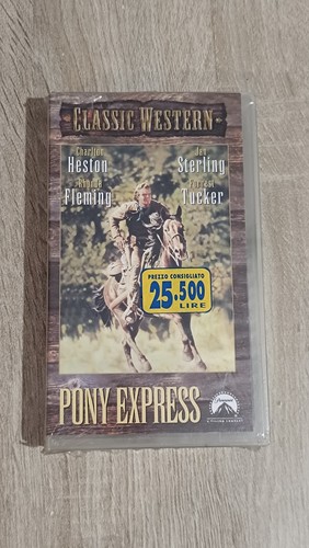 Vhs film pony express charlton - film,