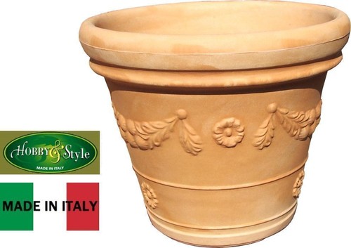 Vaso fiori festonato impruneta - festonato,