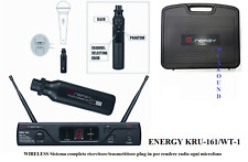ENERGY KRU-161/WT-1 Wireless Trasmettitore rende radio ogni microfono con filo