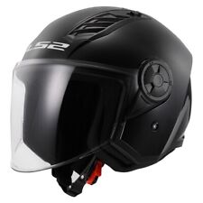 CASCO JET NEW LS2 AIRFLOW 2 II OF616 NERO LUCIDO  PRESE ARIA