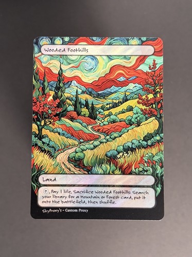 Mtg wooded foothills - -, van