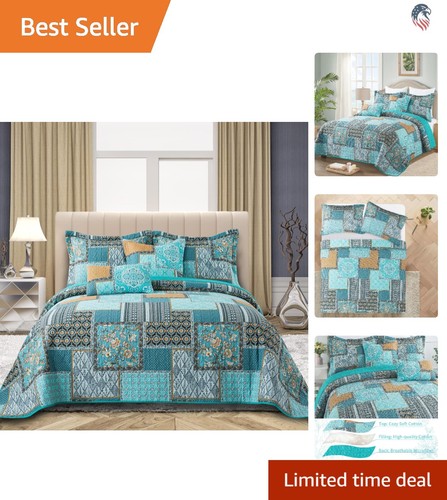 Set copriletto trapuntato king - copriletto,
