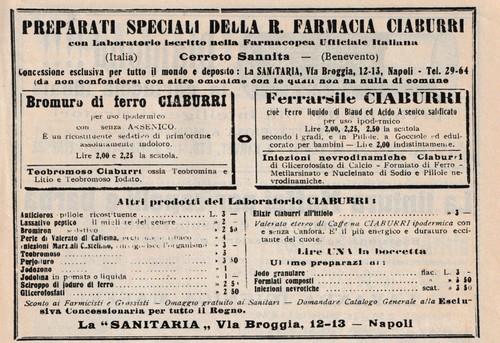Pubbl 1914 regia farmacia - 1914,
