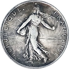 Moneta copia Francia 2 franchi