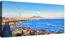Canvashop Quadri Napoli stampa su tela canvas quadro moderno soggiorno citta 03