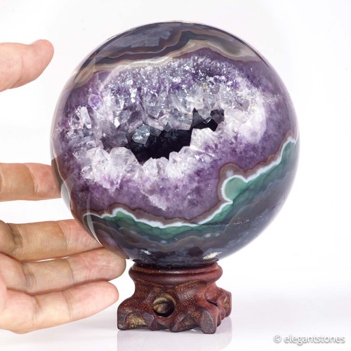 Sfera geode ametista agata