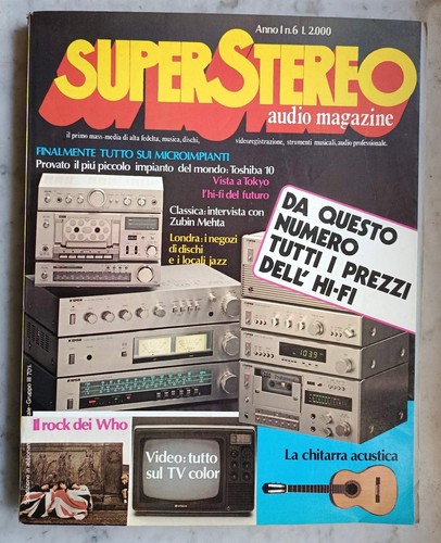 Super stereo nr6 1979 - nr6, prezzi