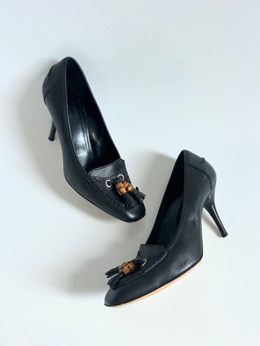 Gucci decolte nere pelle
