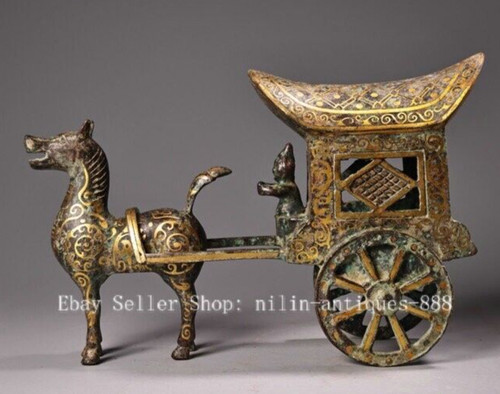 Set statue carro trainato