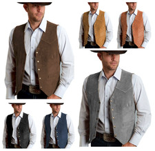 Gilet uomo scamosciato vintage