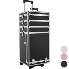 Valigetta Beauty Case Bauletto in Metallo Per Unghie Make up Carrelo Rosa