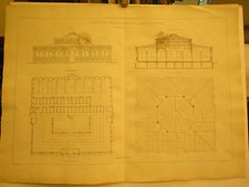 1866 stampa 55X41cm EDIFIZIO