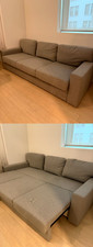 ikea gray slightly used sofa