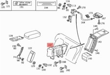 MERCEDES W202 CLASSE C BORSA PORTASCÌ SEDILE POSTERIORE OEM A2028400162