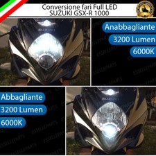 FARO FULL LED SUZUKI GSX-R GSX R 1000 ANABBAGLIANTE H7 ABBAGLIANTE H9 6000K