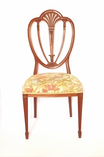 Sedia hepplewhite mogano - sedia,