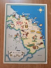 FARMACEUTICA pubblicità LABORATORI BOUTY 1954 carta gastronomica MARCHE