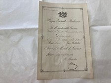WWI DIPLOMA REI  CROCE AL MERITO DI GUERRA SOLDATO 7°REGGIMENTO FANTERIA 1920.